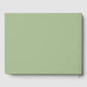 Classy Elegant Sage Green Wedding Gastenboek (Achterkant)