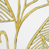 Classy Elegant Schattige Wit en Goud Hart Bloemen Behang (Zoom)