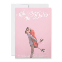 Classy Elegant  Script Save the Date Kaart