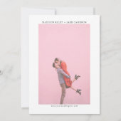 Classy Elegant  Script Save the Date Kaart (Achterkant)