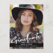 Classy elegant slaat de foto van het datumafstuder aankondigingskaart (Voorkant)