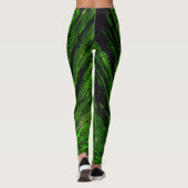 Classy Elegant tropisch bos abstract palmblad Leggings (Achterkant)