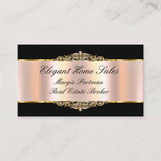 Classy Elegant Vastgoed Visitekaartjes (Voorkant)