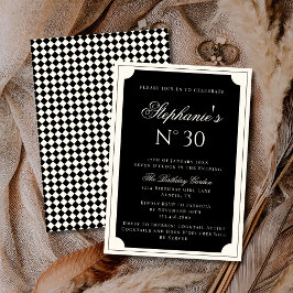 Classy Elegant Vintage Old Money Birthday Party Kaart