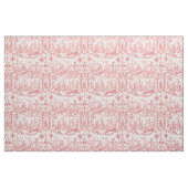 Classy Elegant Vintage Red French Country Toile Stof (Yard (91,4 cm))