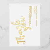 Classy Elegant Wedding Bedankt Folie Uitnodiging (Voorkant)