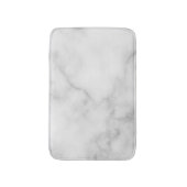 Classy Elegant White Marble Pattern Badmat (Voorkant Verticaal)