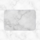 Classy Elegant White Marble Pattern Badmat