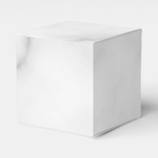 Classy Elegant White Marble Pattern Bedankdoosjes (Voorkant Zijde)