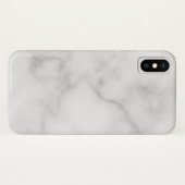 Classy Elegant White Marble Pattern Case-Mate iPhone Case (Achterkant (horizontaal))