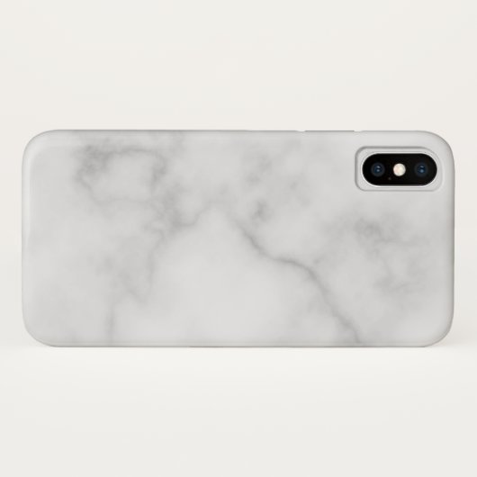 Classy Elegant White Marble Pattern Case-Mate iPhone Case (Achterkant (horizontaal))