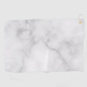 Classy Elegant White Marble Pattern Golfhanddoek (Horizontaal)