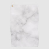 Classy Elegant White Marble Pattern Golfhanddoek (Voorkant)