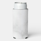 Classy Elegant White Marble Pattern Koelbox Seltzer Blikjeskoeler (Seltzer Achterkant)