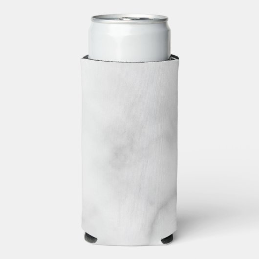 Classy Elegant White Marble Pattern Koelbox Seltzer Blikjeskoeler (Seltzer Voorkant)