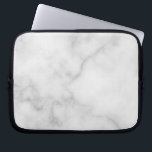 Classy Elegant White Marble Pattern Laptop Sleeve<br><div class="desc">Voeg een stukje unieke stijl toe met deze Classy Elegant White Marble Pattern-laptophoes.</div>