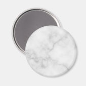 Classy Elegant White Marble Pattern Magneet (Voorkant / Achterkant)
