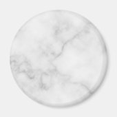 Classy Elegant White Marble Pattern Magneet (Voorkant)