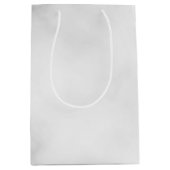 Classy Elegant White Marble Pattern Medium Cadeauzakje (Voorkant)