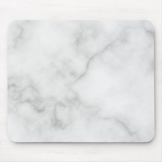 Classy Elegant White Marble Pattern Muismat (Voorkant)