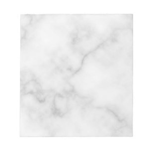 Classy Elegant White Marble Pattern Notitieblok