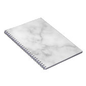 Classy Elegant White Marble Pattern Notitieboek (Rechterzijde)