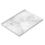 Classy Elegant White Marble Pattern Notitieboek (Linkerzijde)