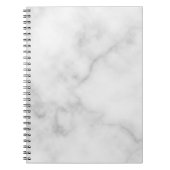 Classy Elegant White Marble Pattern Notitieboek (Voorkant)