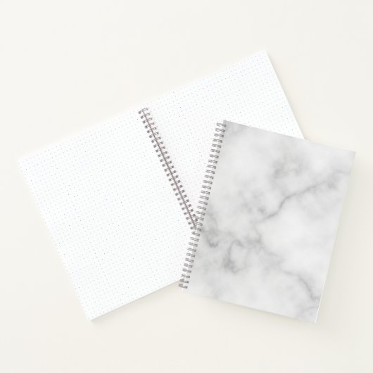Classy Elegant White Marble Pattern Notitieboek (Binnen)
