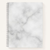 Classy Elegant White Marble Pattern Notitieboek (Voorkant)