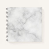 Classy Elegant White Marble Pattern Notitieboek (Voorkant)