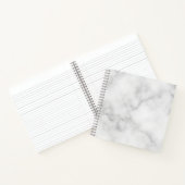 Classy Elegant White Marble Pattern Notitieboek (Binnen)