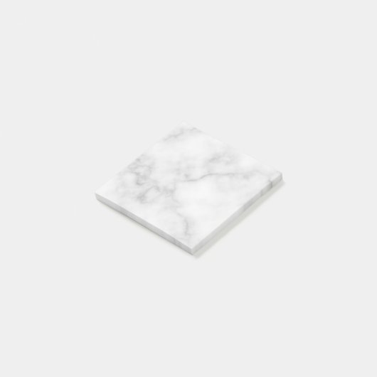 Classy Elegant White Marble Pattern Post-it® Notes (Schuin)