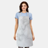 Classy Elegant White Marble Pattern Schort (Gedragen)