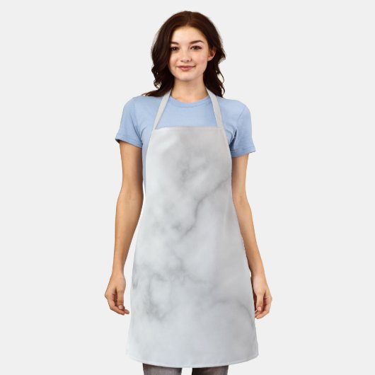 Classy Elegant White Marble Pattern Schort (Gedragen)