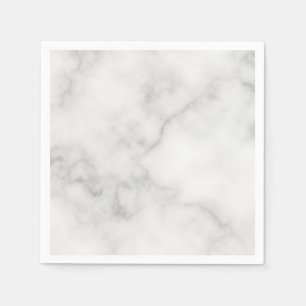 Classy Elegant White Marble Pattern Servet