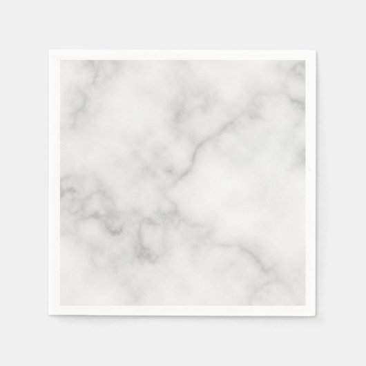Classy Elegant White Marble Pattern Servet (Voorkant)