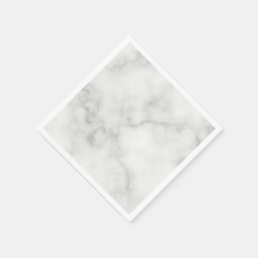Classy Elegant White Marble Pattern Servet (Hoek)