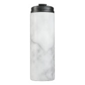Classy Elegant White Marble Pattern Thermosbeker (Voorkant)