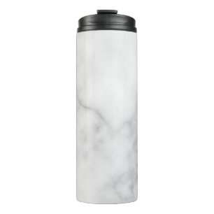 Classy Elegant White Marble Pattern Thermosbeker