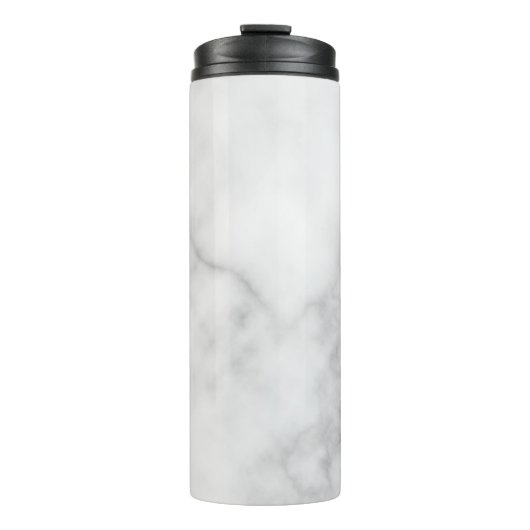 Classy Elegant White Marble Pattern Thermosbeker (Voorkant)
