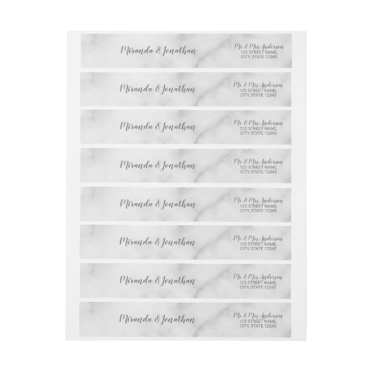 Classy Elegant White Marble Wedding (Vel)