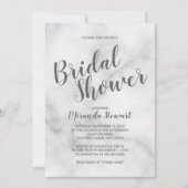 Classy Elegant Wit Marmeren Vrijgezellenfeest Kaart (Voorkant)