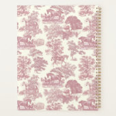 Classy Elegant Zacht Roze Paarden Toile met Naam Planner (Achterkant)