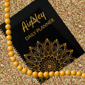 Classy elegante bloemige aangepaste naam mandala planner