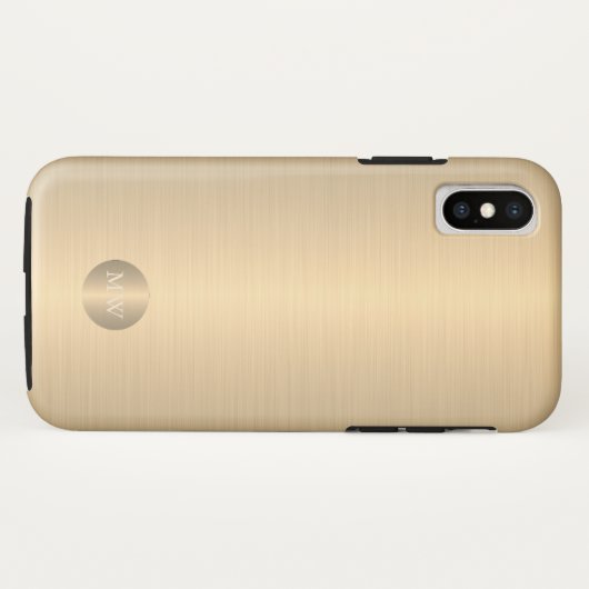 Classy elegante zakelijke professionele gouden mon Case-Mate iPhone case (Achterkant (horizontaal))