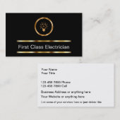 Classy Elektricien Upscale Visitekaartje (Voorkant / Achterkant)