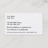 Classy Elektricien Upscale Visitekaartje (Achterkant)