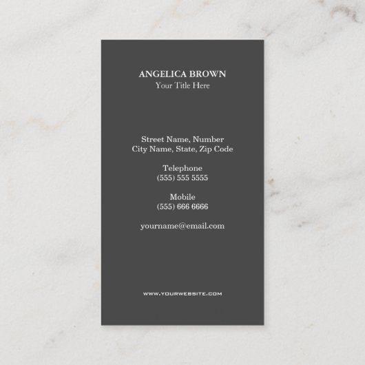 Classy Elephant Logo Visitekaartje (Achterkant)