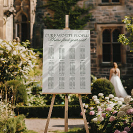 Classy Emarald Green White Wedding Seating Charts